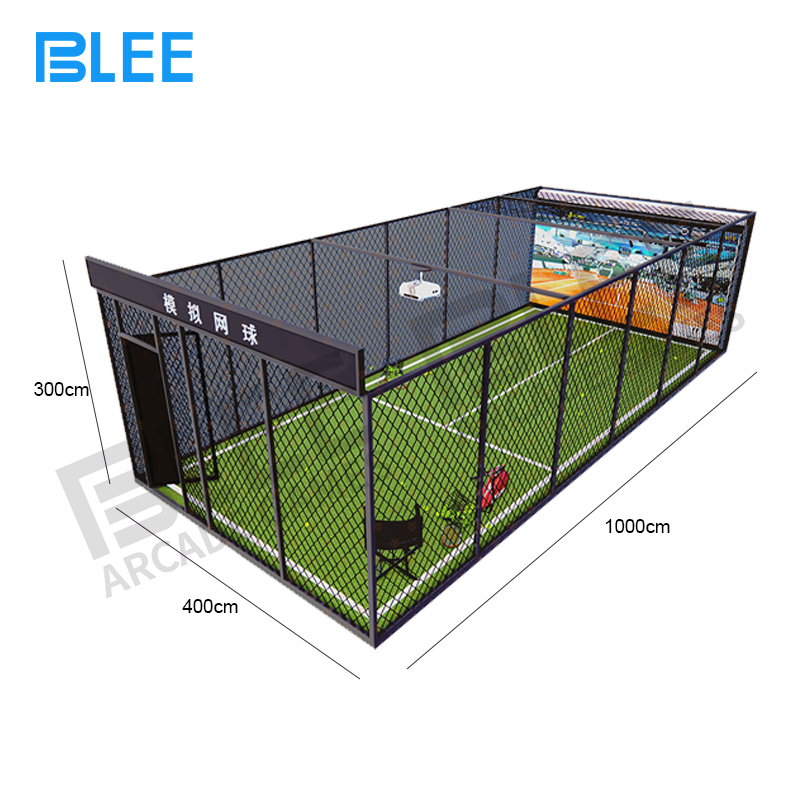 Complete BLEE Precision Tennis Arena installation in 10x4.5x3 meter configuration