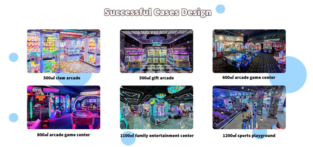 BLEE Profitable claw machine store interior design case