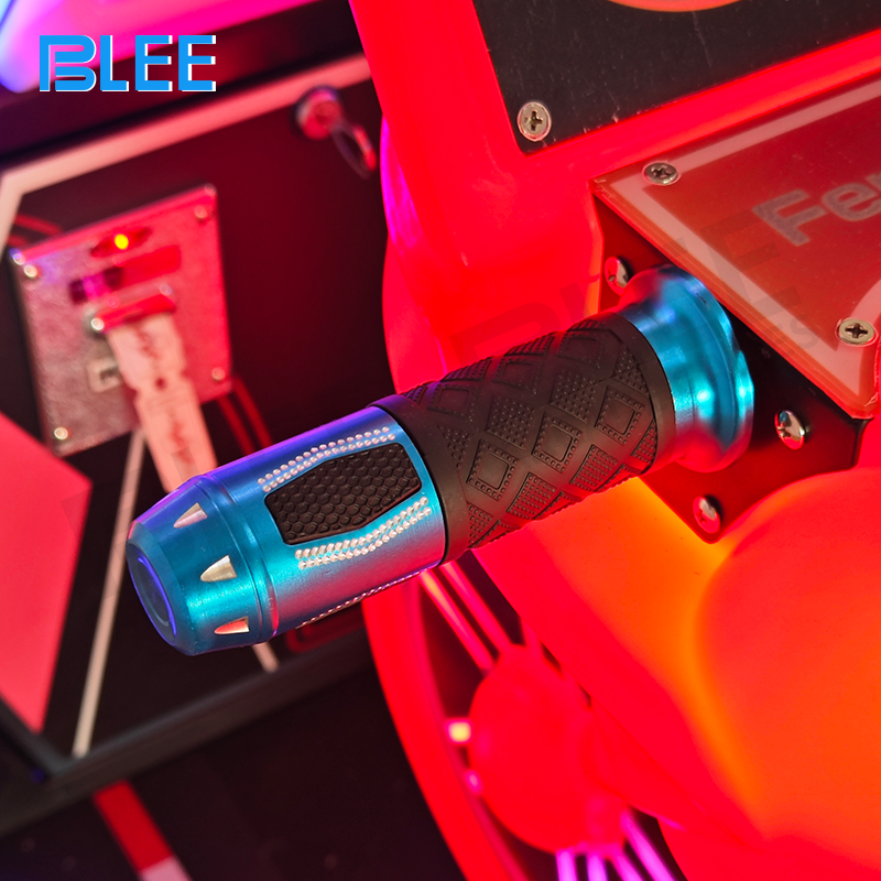 Realistic motorcycle handlebar controls with responsive feedback