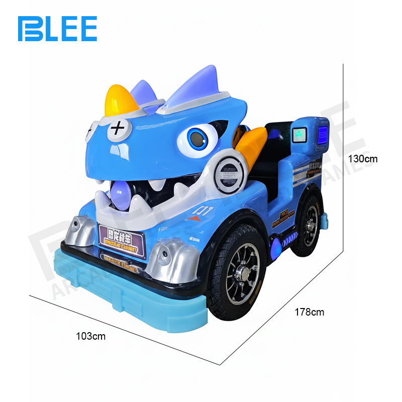 Complete display of BLEE Dino Warrior Square Vehicle showcasing prehistoric warrior design with all-terrain wheel system