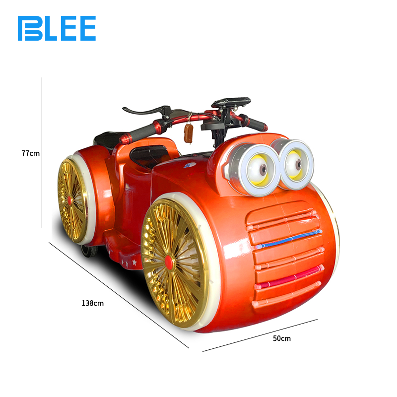 Full presentation of BLEE Big Eye Motorcycle showcasing distinctive ocular design in vibrant color variations