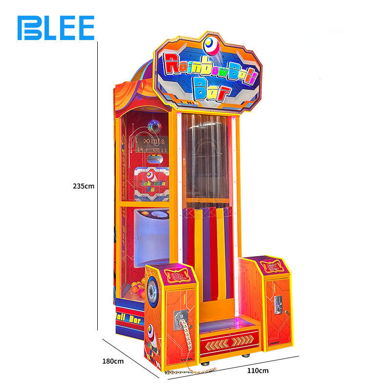 Complete BLEE Rainbow Ball Bar redemption game in 1400x1100x2650mm vibrant cabinet