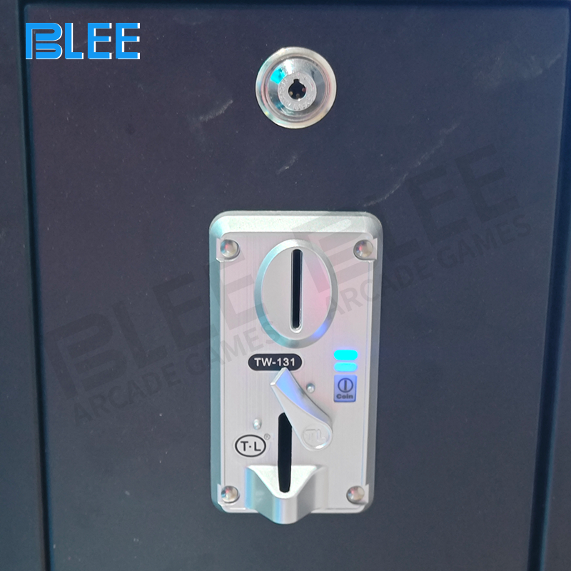 Ambient LED lighting on the cabinets creating an immersive drift zone atmosphere at night