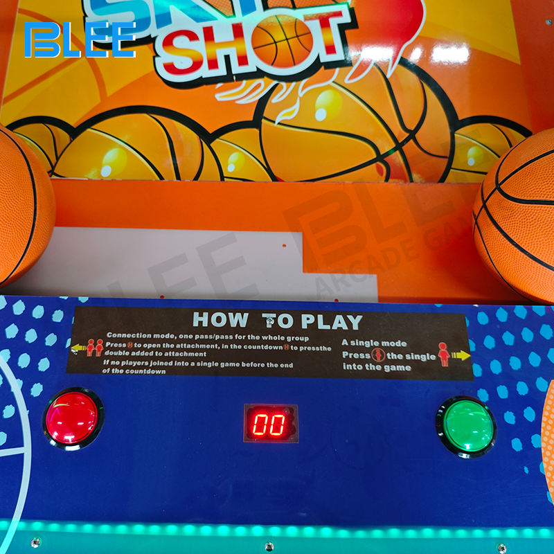 Player engaged in competitive basketball shooting with multi-coin gameplay system