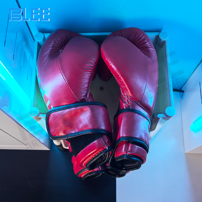 Animated bear character displaying various humorous reactions to successful punches