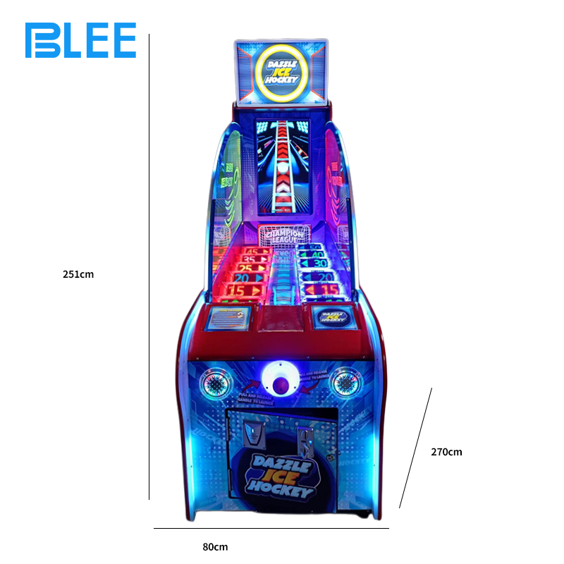 Complete BLEE Flash Hockey Arena installation in 2700x800x2510mm modern cabinet
