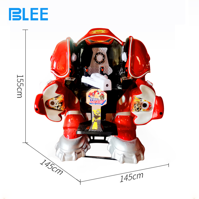 Color-changing LED lighting system illuminating the robot during evening or indoor entertainment sessions
