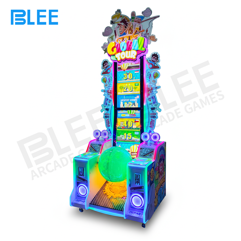 interactive skill game Side view showing space-efficient 1070*1190*2580mm cabinet dimensions