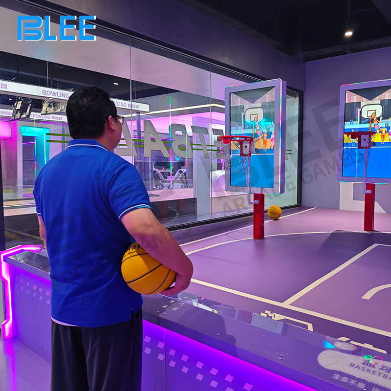 Professional 47-inch scoring displays with integrated lighting and competitive graphics