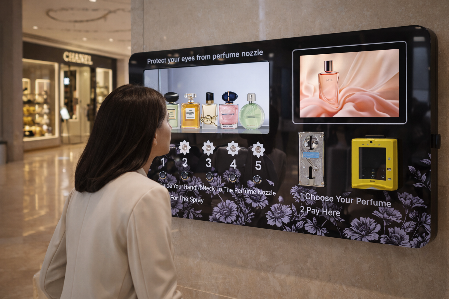 Start a Perfume Vending Machine Business in Shopping Malls