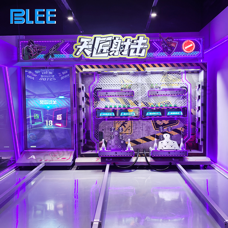 professional competition range (8) Professional control station with competition management, safety systems, and player settings