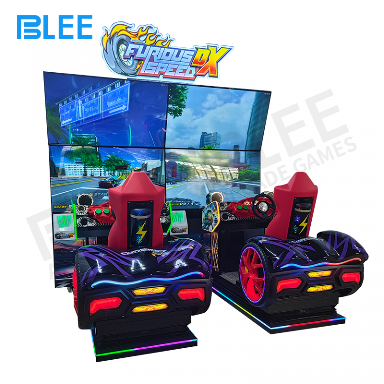 BLEE Sonic Rampage DX Quad 55-inch Racing Simulator Multi-Station ...