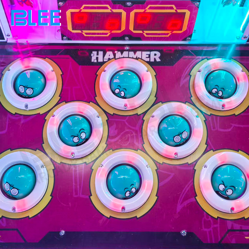 Superhero-themed graphics and character animations on display screen