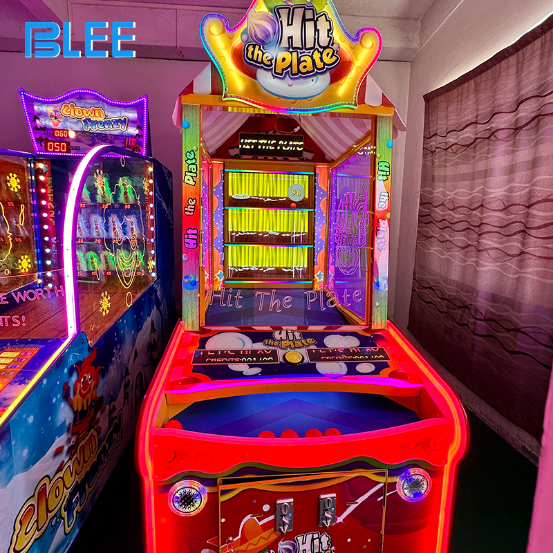 Player executing precise target hits on high-definition digital display