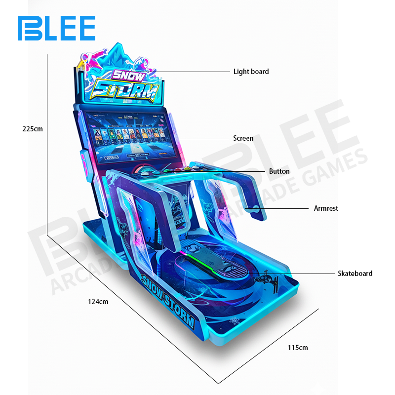 Close-up of force-feedback steering wheel and winter driving interface