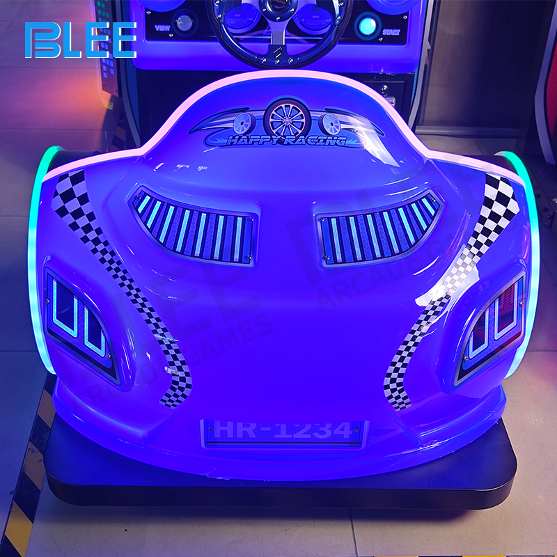 Two Happy Flyer units (Red and Blue) positioned side-by-side in a narrow space