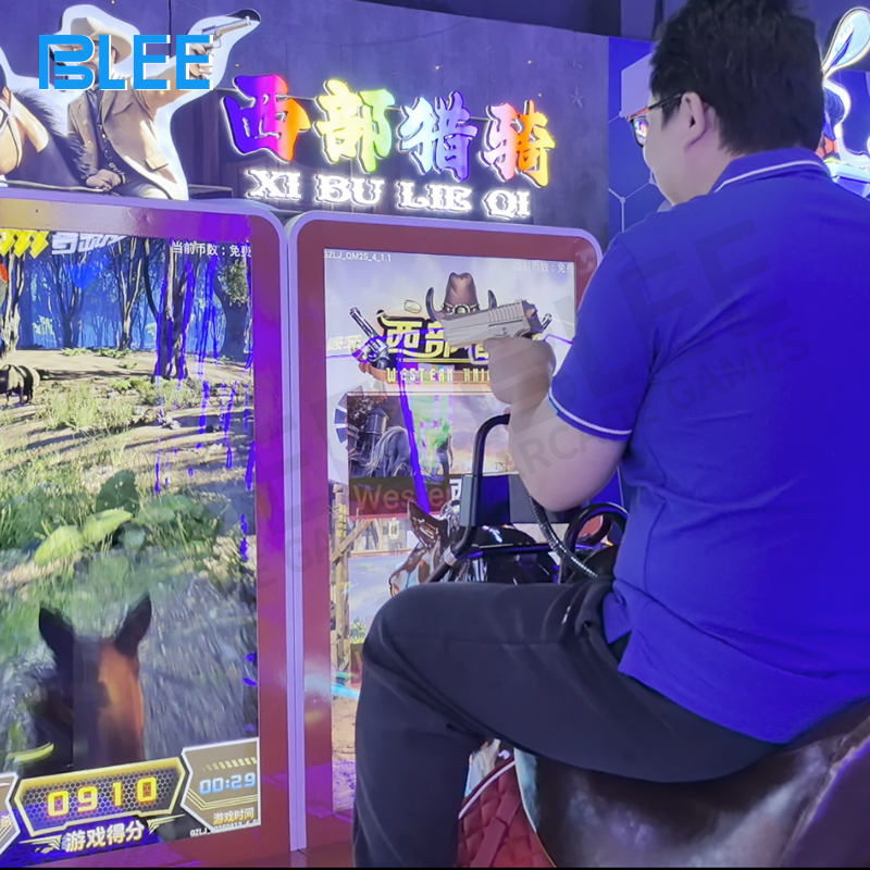 Player demonstrating authentic archery form with specialized safety arrows