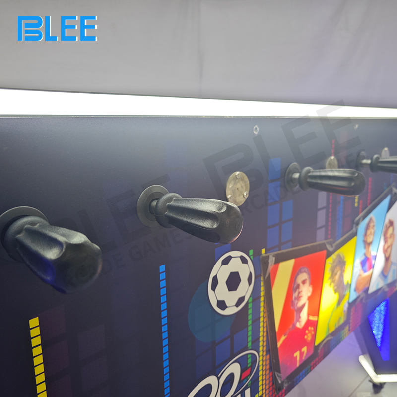 Side angle view showcasing the game's space-efficient and modern cabinet design.