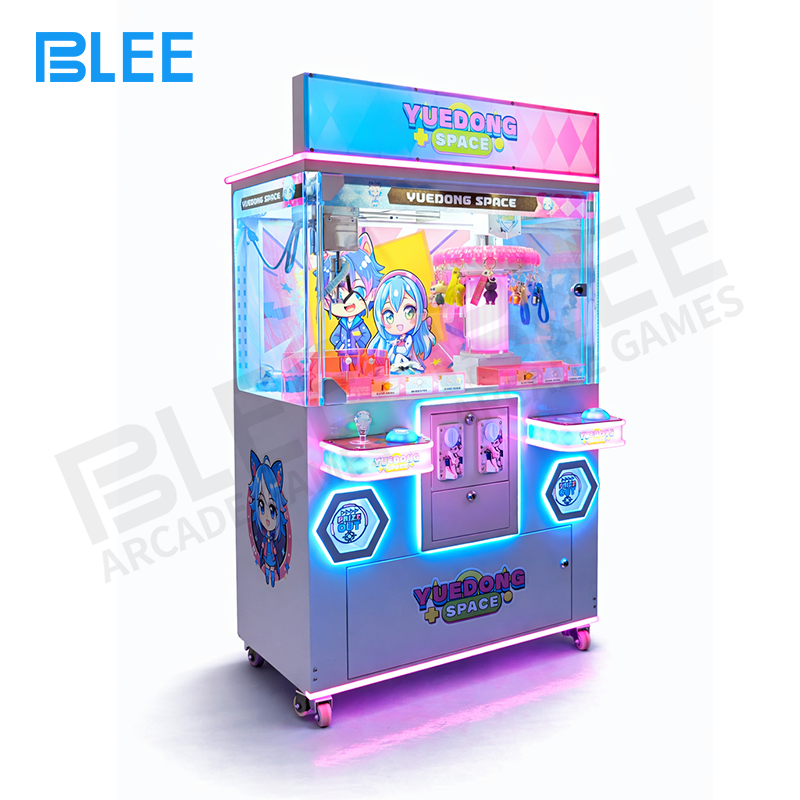 Duo Mix Claw Machine Dynamic LED lighting system creating an inviting atmosphere around both play zones