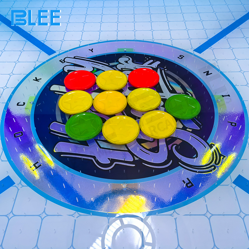 A mixed group of teens and adults enjoying a lively 4-player tournament on the Arena Pro.