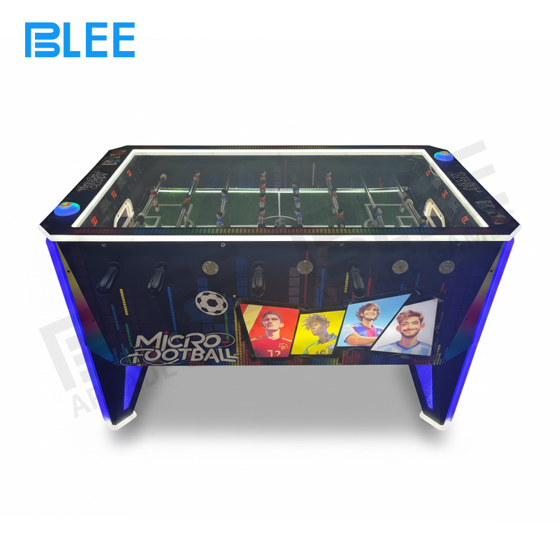 Soccer Frenzy arcade The coin acceptor mechanism, ready to start a fast-paced match session.