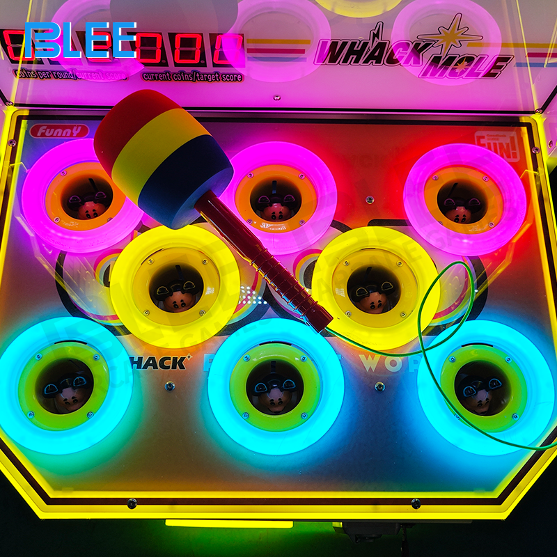 Internal mechanism view of the durable target sensors and mallet impact detectors.