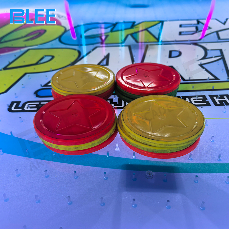 The dynamic LED lighting system illuminating the goal areas and side panels in sync with gameplay.