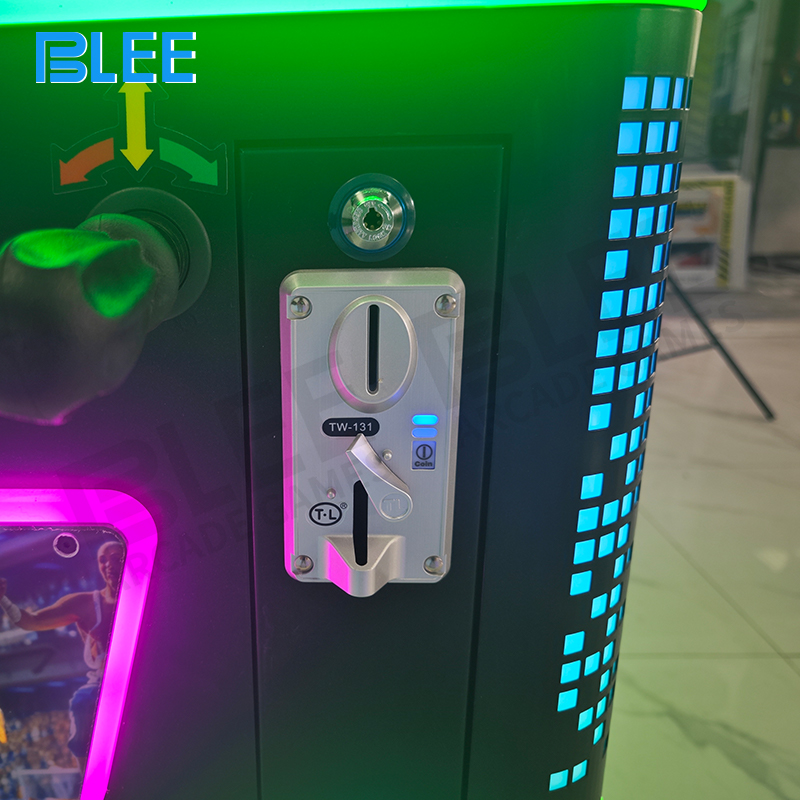 The ticket reward mechanism dispensing tickets to a player after a victorious match.
