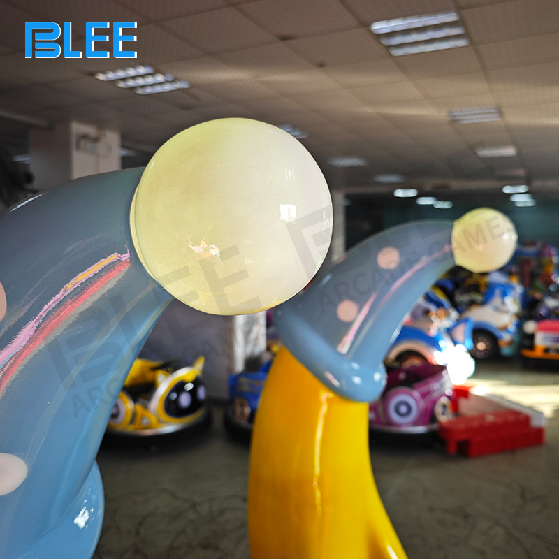 Professional thematic installation with BLEE specialists calibrating illumination systems and safety protocols