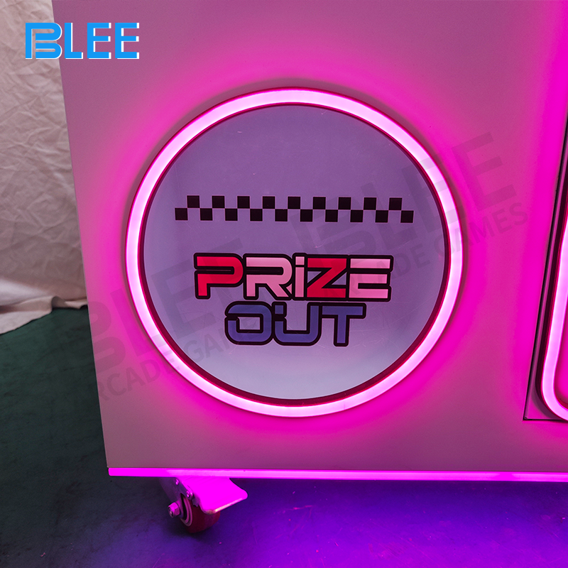 Advanced LED lighting system creating dynamic visual effects around both claw zones