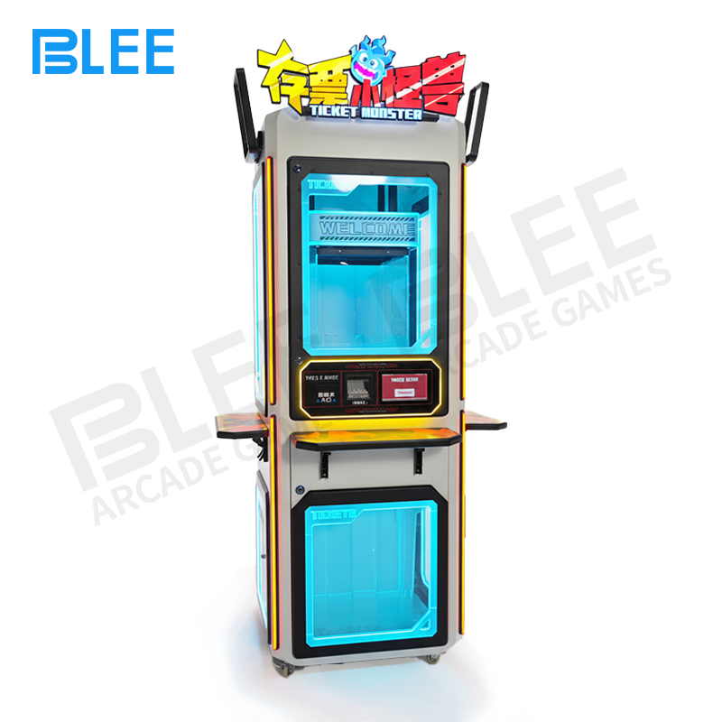 coin exchange machine Full front view showcasing the vertical cabinet design with digital display panel.