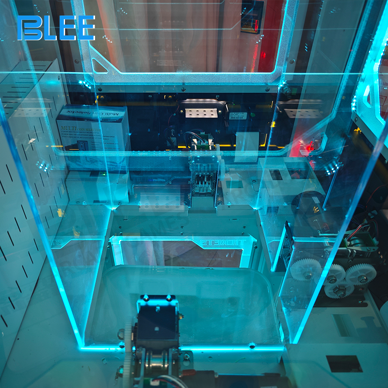 Multiple Ticket Monster kiosks arranged near high-traffic game zones for player convenience.