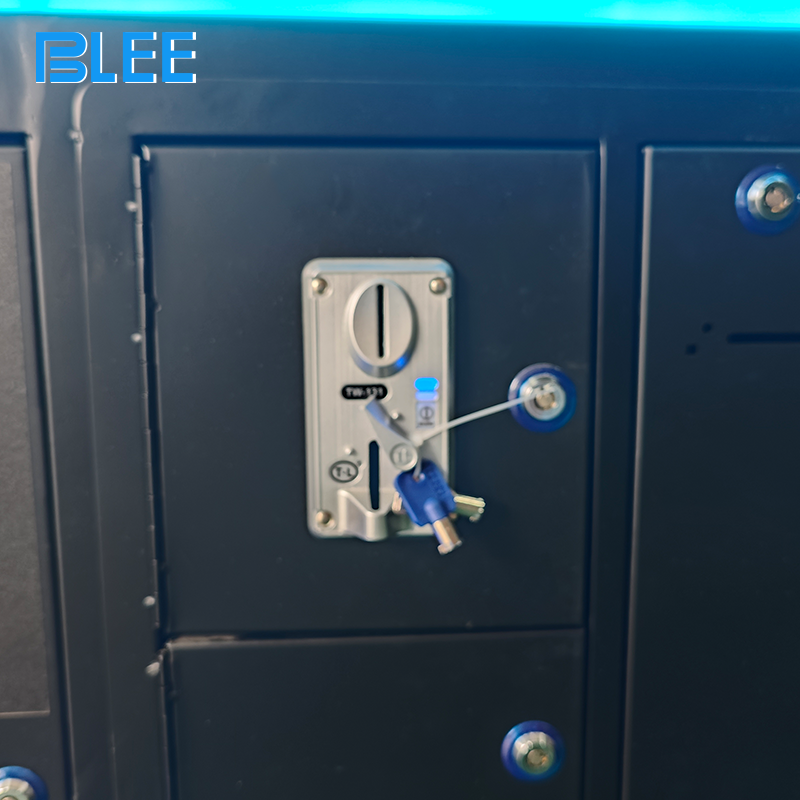 Full front view showcasing the regulation-height hoop, large digital display, and officially licensed NBA graphics.