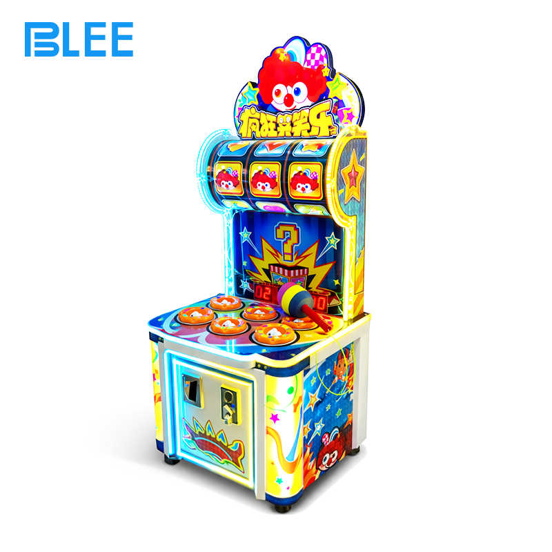 children’s entertainment center BLEE Crazy Fun Laugh Machine with brand-new exterior design featured in a vibrant children’s entertainment center.