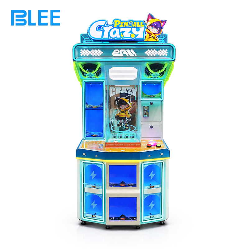 interactive arcade game Integrated prize dispensing mechanism delivering rewards based on final score achievements.
