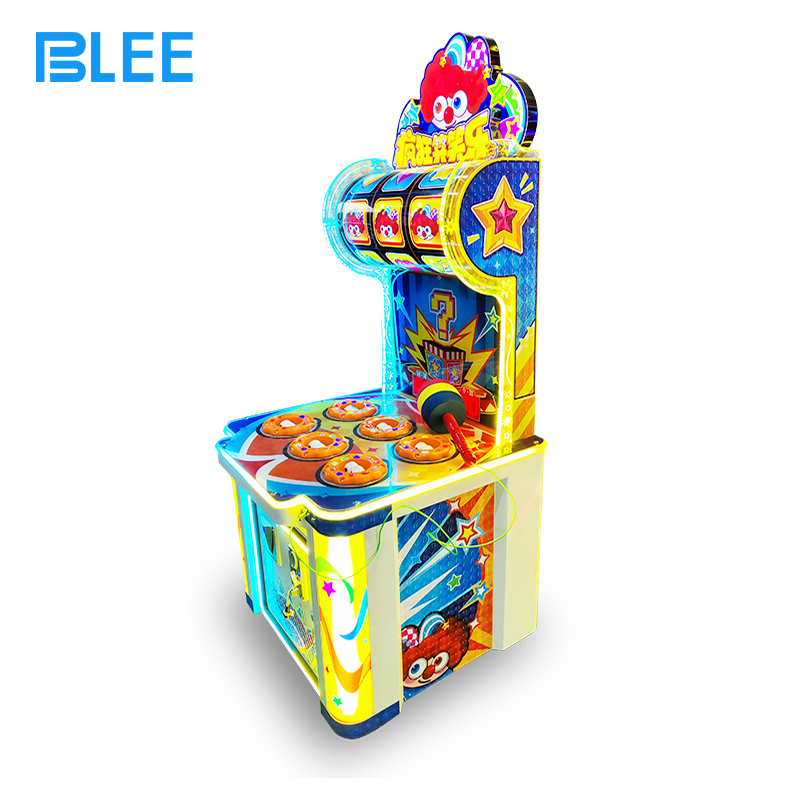 kids arcade game Digital display showing fun animated characters encouraging young players.