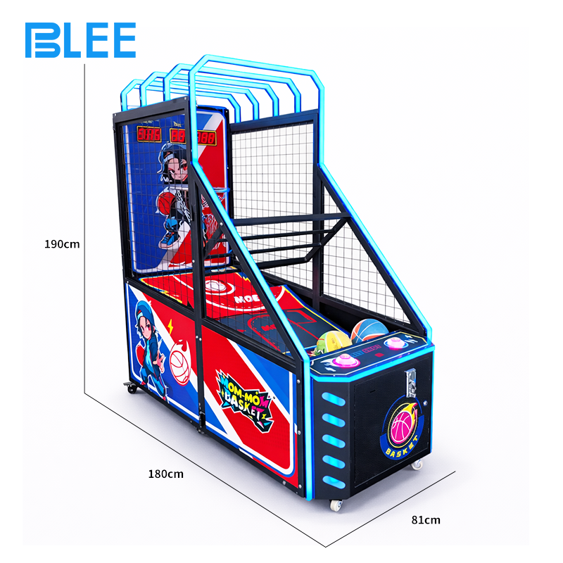 Side view highlighting the compact, proportional cabinet design scaled perfectly for young players' comfort.