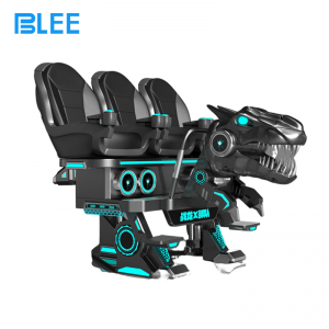 BLEE VR T-Rex Arena Multiplayer with spacious arena-style cabinet featured as a centerpiece in a premium VR zone.