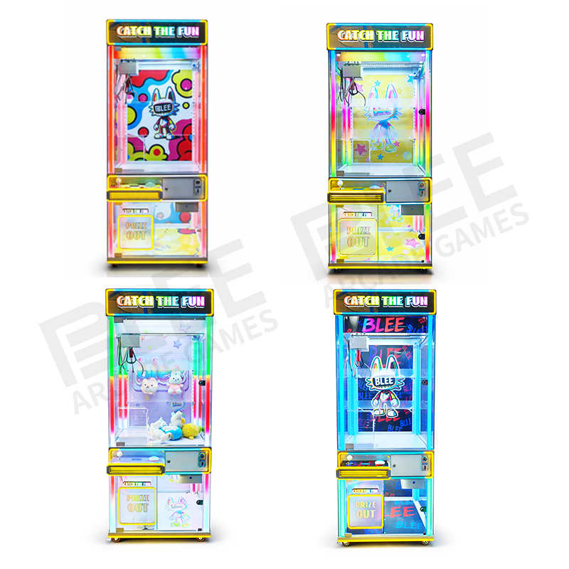 Player inserting coins into the secure bill acceptor and coin slot to begin play.