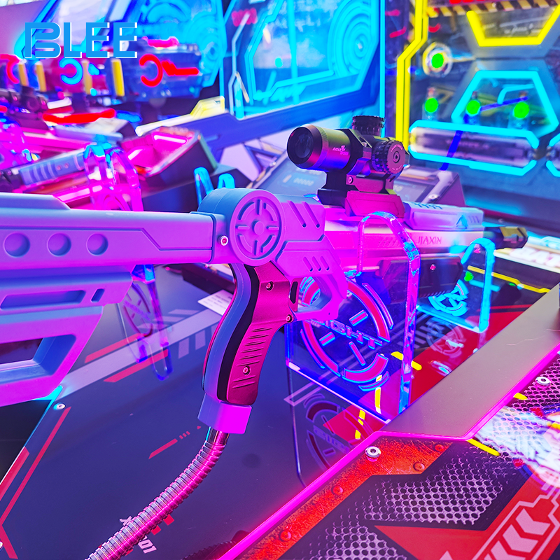 Side profile highlighting the spacious 4-player layout and rugged commercial cabinet construction.