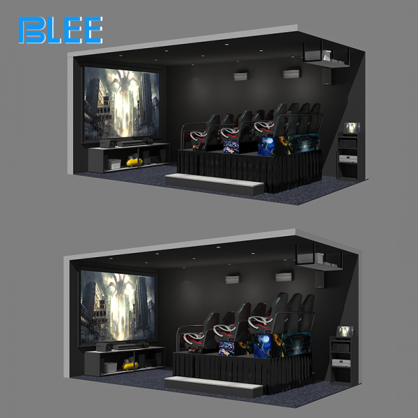 BLEE Motion 5D Theater Experience 6-Seat Dynamic Cinema with 100 ...