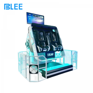 Two players inserting coins into the illuminated payment system before guardrails are locked.