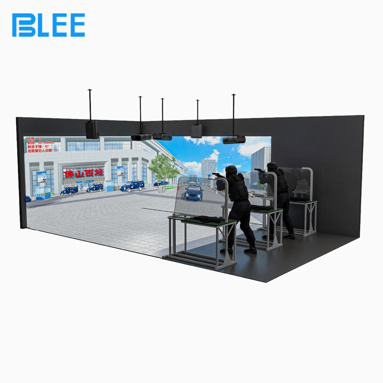 Arcade target challenge game using wall projection Arcade target challenge game using wall projection
