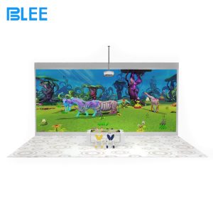 Creative touch screen drawing game for kids play areas
