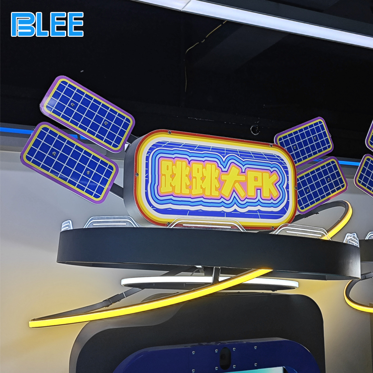 Indoor playground jumping game machine with guardrail Indoor playground jumping game machine with guardrail