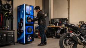 helmet cleaning machine