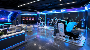 VR arcade interior layout