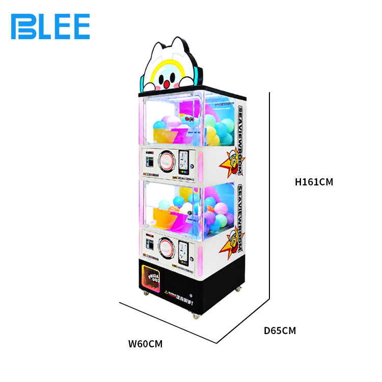 Prize outlet and coin slot Prize outlet and coin slot