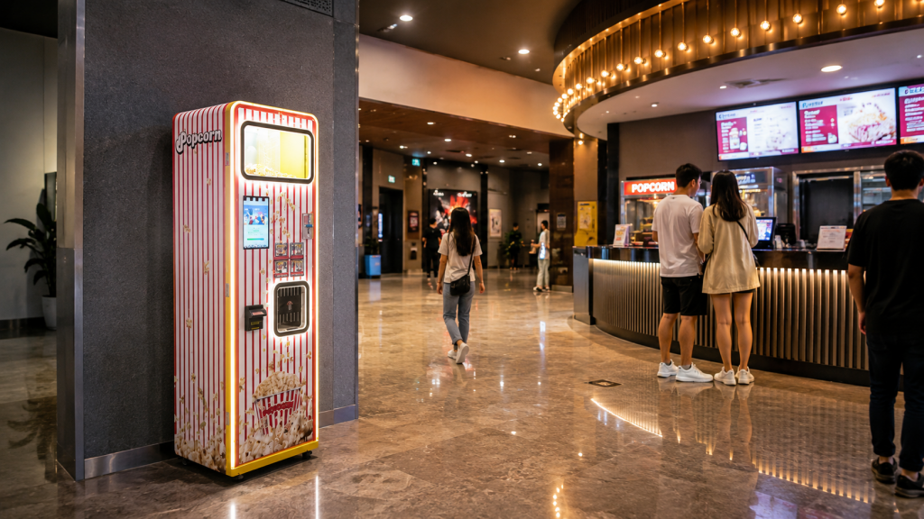 automatic popcorn machine