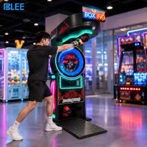 Player Punching Upper Boxing Target